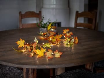 Autumn Girlander - Oransje høstfarger - Belysning - Dekorasjonsbelysning - Dekorativ utendørsbelysning - Lyslenke utendørs