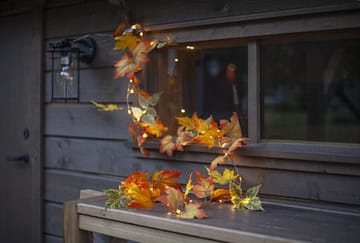 Autumn Girlander - Oransje høstfarger - Belysning - Dekorasjonsbelysning - Dekorativ utendørsbelysning - Lyslenke utendørs