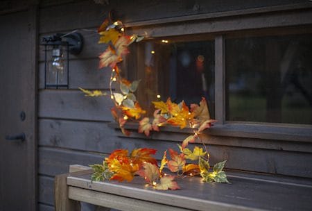 Autumn Girlander - Oransje høstfarger - Belysning - Dekorasjonsbelysning - Dekorativ utendørsbelysning - Lyslenke utendørs
