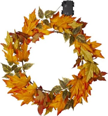 Autumn krans med belysning 45 cm - oransje - Belysning - Dekorasjonsbelysning - Dekorativ utendørsbelysning - Lyslenke utendørs