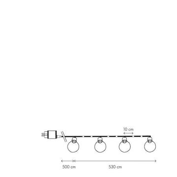 Bolla Lysslynge 530 cm - flerfarget - Belysning - Dekorasjonsbelysning - Dekorativ utendørsbelysning - Lyslenke utendørs