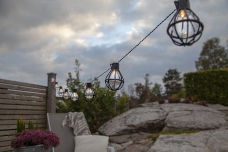 Cage lysslynge - svart - Belysning - Dekorasjonsbelysning - Dekorativ utendørsbelysning - Lyslenke utendørs