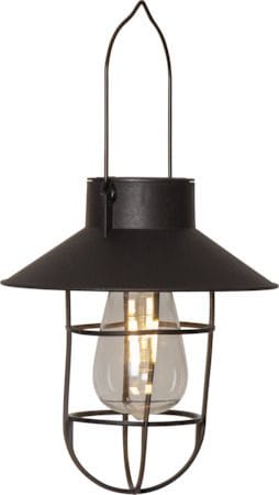 Cage solcelledekorasjon 18 cm - svart - Belysning - Dekorasjonsbelysning - Dekorativ utendørsbelysning - LED-belysning utendørs