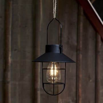 Cage solcelledekorasjon 18 cm - svart - Belysning - Dekorasjonsbelysning - Dekorativ utendørsbelysning - LED-belysning utendørs