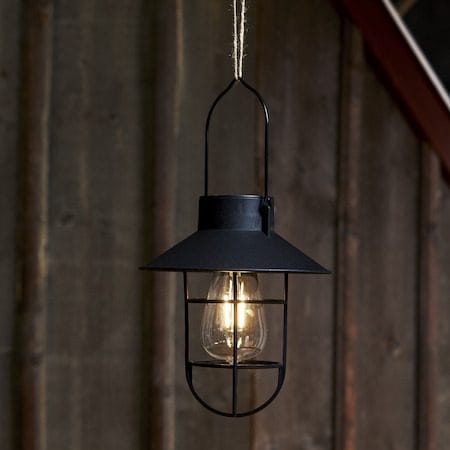 Cage solcelledekorasjon 18 cm - svart - Belysning - Dekorasjonsbelysning - Dekorativ utendørsbelysning - LED-belysning utendørs