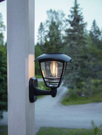 Felix solcellevegglykt 14 cm - svart - Belysning - Dekorasjonsbelysning - Dekorativ utendørsbelysning - LED-belysning utendørs