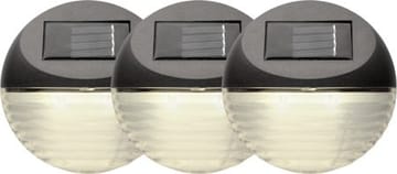 Fency 3-pakning solcellevegglykt 11 cm - brun - Belysning - Dekorasjonsbelysning - Dekorativ utendørsbelysning - LED-belysning utendørs