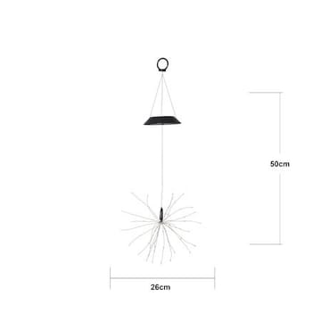 Firework Solar solcelledekorasjon 26 cm - svart - Belysning - Dekorasjonsbelysning - Dekorativ utendørsbelysning - LED-belysning utendørs