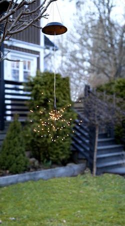 Firework Solar solcelledekorasjon 26 cm - svart - Belysning - Dekorasjonsbelysning - Dekorativ utendørsbelysning - LED-belysning utendørs