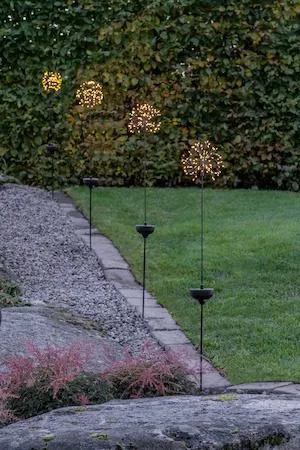 Firework Solar solcelledekorasjon 85 cm, svart