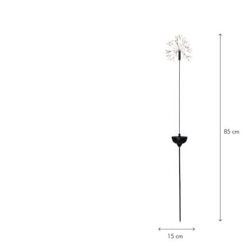 Firework Solar solcelledekorasjon 85 cm - svart - Belysning - Dekorasjonsbelysning - Dekorativ utendørsbelysning - LED-belysning utendørs