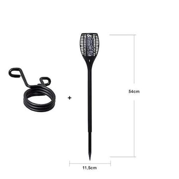 Flame solcellefakkel 54 cm - svart - Belysning - Dekorasjonsbelysning - Dekorativ utendørsbelysning - LED-belysning utendørs