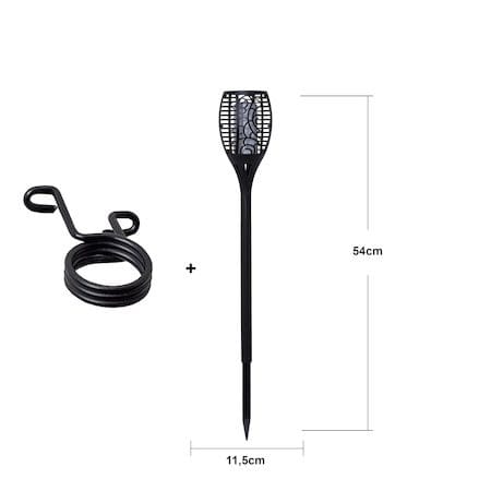 Flame solcellefakkel 54 cm - svart - Belysning - Dekorasjonsbelysning - Dekorativ utendørsbelysning - LED-belysning utendørs
