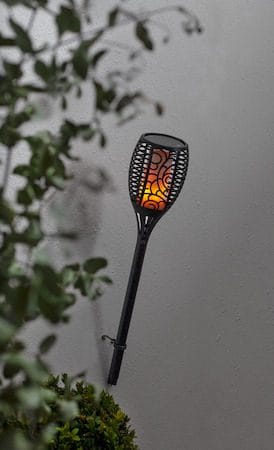 Flame solcellefakkel 54 cm - svart - Belysning - Dekorasjonsbelysning - Dekorativ utendørsbelysning - LED-belysning utendørs