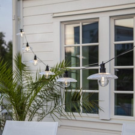 Glassy Light lysslynge - transparent med svart kabel - Belysning - Dekorasjonsbelysning - Dekorativ utendørsbelysning - Lyslenke utendørs