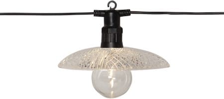 Glassy Light lysslynge - transparent med svart kabel - Belysning - Dekorasjonsbelysning - Dekorativ utendørsbelysning - Lyslenke utendørs