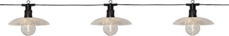 Glassy Light lysslynge, transparent med svart kabel