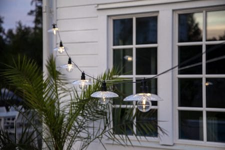 Glassy Light lysslynge - transparent med svart kabel - Belysning - Dekorasjonsbelysning - Dekorativ utendørsbelysning - Lyslenke utendørs