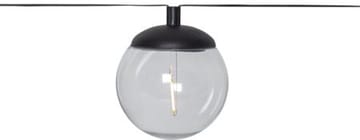 Globe solcellelysslynge 10 cm - svart og transparent - Belysning - Dekorasjonsbelysning - Dekorativ utendørsbelysning - LED-belysning utendørs