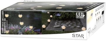 Globus solcellelysslynge 500 cm - hvit - Belysning - Dekorasjonsbelysning - Dekorativ utendørsbelysning - LED-belysning utendørs