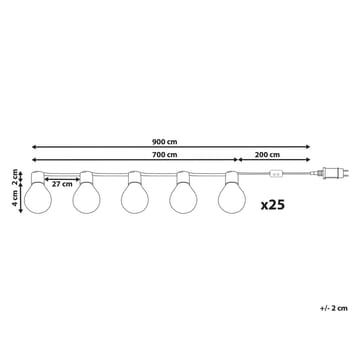 LED-lysslynge for utendørsbruk Isortoq - Belysning - Dekorasjonsbelysning - Dekorativ utendørsbelysning - Lyslenke utendørs