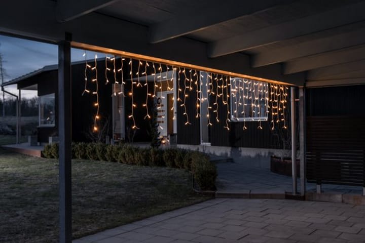 Tillegg istapp 100 LED Hvit - Balkongbelysning - Terrassebelysning - Hagebelysning - Lyslenke utendørs