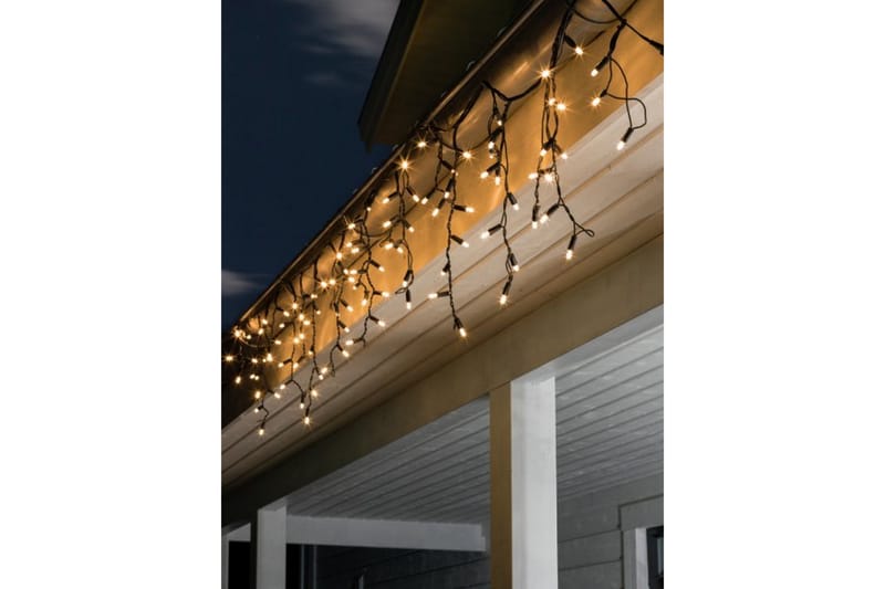Tillegg istapp 100 LED Svart - Konstsmide - Hagebelysning - Lyslenke utendørs - Balkongbelysning - Terrassebelysning