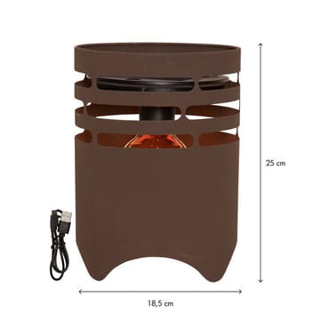 Marron Solcellelykt 25 cm - mørkebrun - Belysning - Dekorasjonsbelysning - Dekorativ utendørsbelysning - LED-belysning utendørs