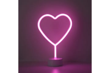 Neon-Heart Just Light Dekorativ Lampe - Belysning - Dekorasjonsbelysning - Dekorativ utendørsbelysning - Lysnett