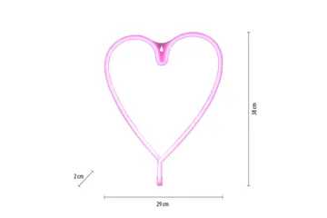 Neon-Heart Just Light Dekorativ Lampe - Belysning - Dekorasjonsbelysning - Dekorativ utendørsbelysning - Lysnett
