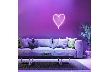 Neon-Heart Just Light Dekorativ Lampe - Belysning - Dekorasjonsbelysning - Dekorativ utendørsbelysning - Lysnett