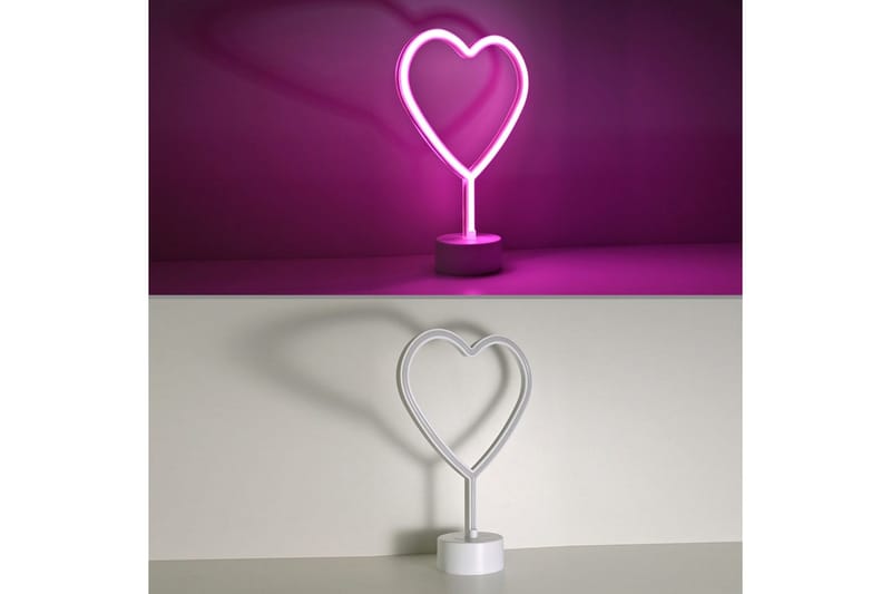 Neon-Heart Just Light Dekorativ Lampe - Belysning - Dekorasjonsbelysning - Dekorativ utendørsbelysning - Lysnett