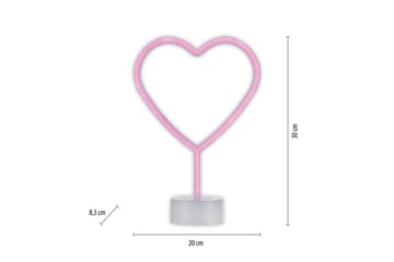 Neon-Heart Just Light Dekorativ Lampe - Belysning - Dekorasjonsbelysning - Dekorativ utendørsbelysning - Lysnett