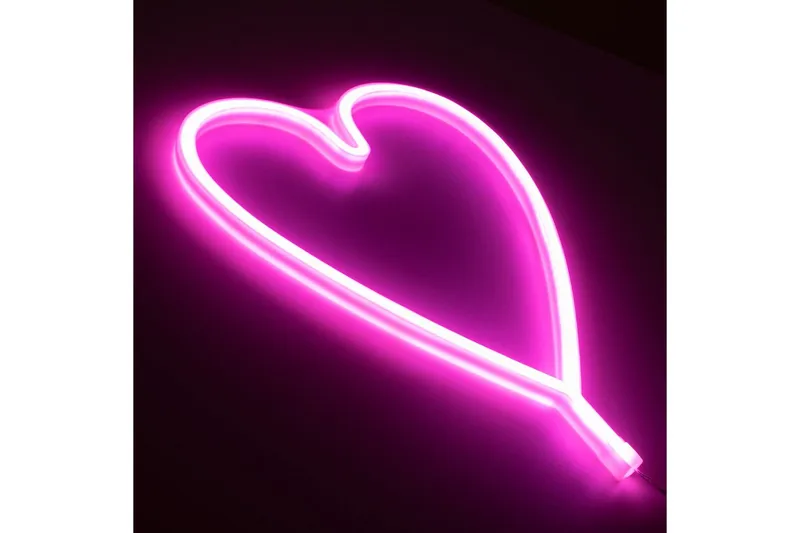 Neon-Heart Just Light Dekorativ Lampe - Belysning - Dekorasjonsbelysning - Dekorativ utendørsbelysning - Lysnett