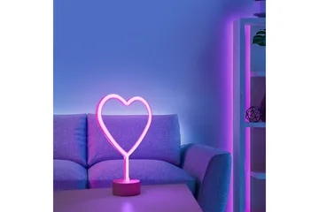 Neon-Heart Just Light Dekorativ Lampe - Belysning - Dekorasjonsbelysning - Dekorativ utendørsbelysning - Lysnett