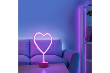 Neon-Heart Just Light Dekorativ Lampe - Belysning - Dekorasjonsbelysning - Dekorativ utendørsbelysning - Lysnett