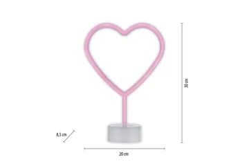 Neon-Heart Just Light Dekorativ Lampe - Belysning - Dekorasjonsbelysning - Dekorativ utendørsbelysning - Lysnett