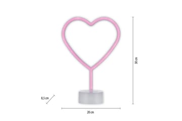Neon-Heart Just Light Dekorativ Lampe - Belysning - Dekorasjonsbelysning - Dekorativ utendørsbelysning - Lysnett