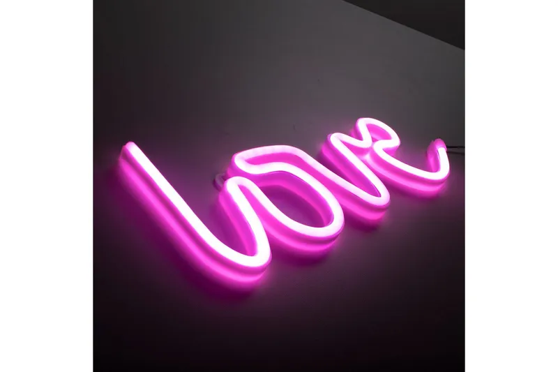 Neon-Kärlek Just Light Dekorativ Lampe - Belysning - Dekorasjonsbelysning - Dekorativ utendørsbelysning - Lysnett