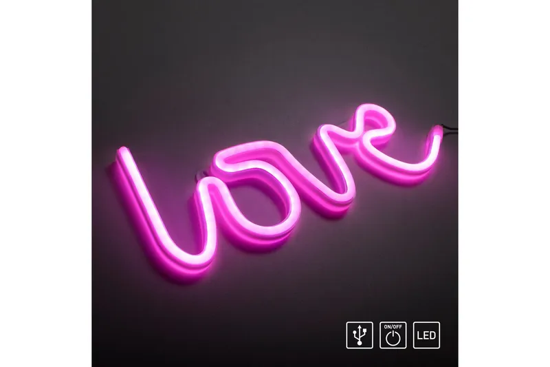Neon-Kärlek Just Light Dekorativ Lampe - Belysning - Dekorasjonsbelysning - Dekorativ utendørsbelysning - Lysnett