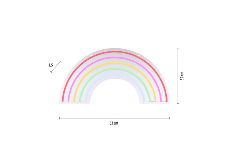 Neon-Rainbow Just Light Dekorativ Lampe - Belysning - Dekorasjonsbelysning - Dekorativ utendørsbelysning - Lysnett