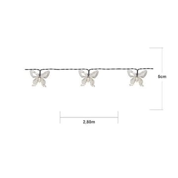 Papillon solcellelysslynge - transparent - Belysning - Dekorasjonsbelysning - Dekorativ utendørsbelysning - Lyslenke utendørs
