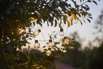 Partaj Solar solcelleslynge - svart og transparent - Belysning - Dekorasjonsbelysning - Dekorativ utendørsbelysning - Lyslenke utendørs
