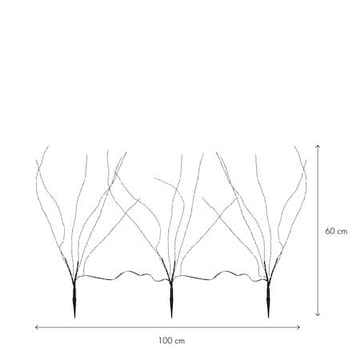 Reedy dekorasjonsgren med belysning 60 cm - svart - Belysning - Dekorasjonsbelysning - Dekorativ utendørsbelysning - Lyslenke utendørs