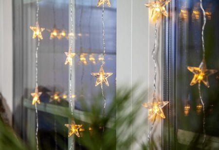 Star Curtain lysgardin 90 cm - transparent - Belysning - Dekorasjonsbelysning - Dekorativ utendørsbelysning - Lysnett