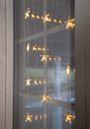 Star Curtain lysgardin 90 cm - transparent - Belysning - Dekorasjonsbelysning - Dekorativ utendørsbelysning - Lysnett