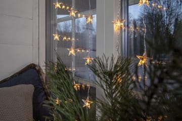 Star Curtain lysgardin 90 cm - transparent - Belysning - Dekorasjonsbelysning - Dekorativ utendørsbelysning - Lysnett