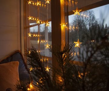 Star Curtain lysgardin 90 cm - transparent - Belysning - Dekorasjonsbelysning - Dekorativ utendørsbelysning - Lysnett