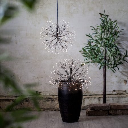 Stardust hengende dekorasjonsbelysning 48 cm - Svart - Belysning - Dekorasjonsbelysning - Dekorativ utendørsbelysning - Lyslenke utendørs