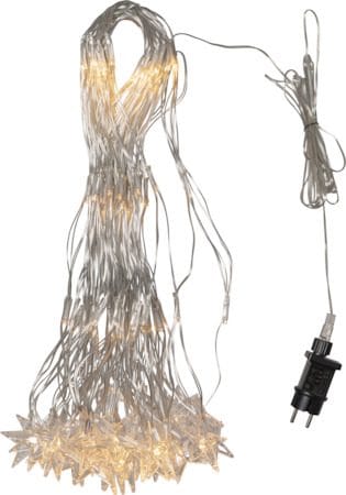 Starnet Lysnett 480 cm - Transparent - Belysning - Dekorasjonsbelysning - Dekorativ utendørsbelysning - Lyslenke utendørs